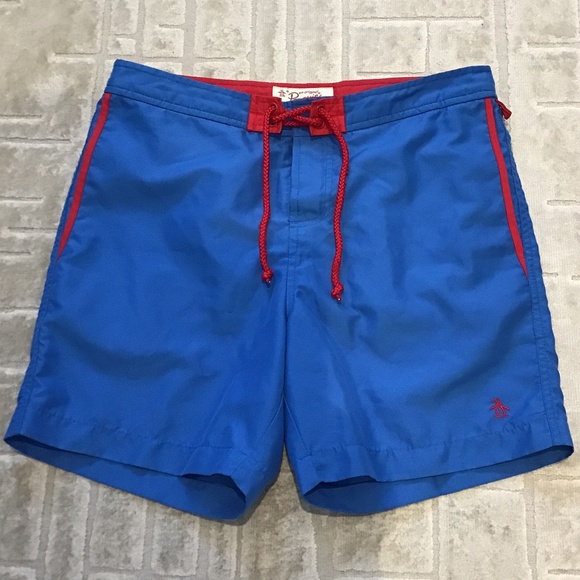 Men’s penguin swim trunks - Picture 1 of 6